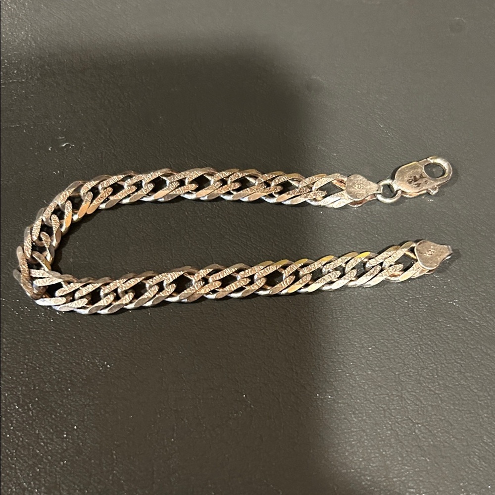 Silver and Gold Chain Bracelet